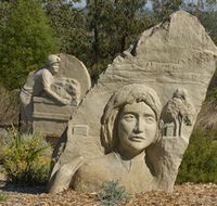 Heritage Sculptures at Pensioners Hill Lookout - C Tourism