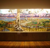 Adaminaby Memorial Hall Stage Curtain - C Tourism