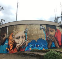 Willans Hill Water Tower Mural - C Tourism