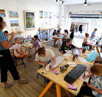Design on a Skate Deck in an Art Gallery Workshop in Newcastle - C Tourism
