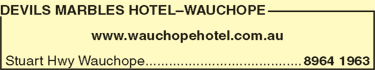 Devils Marbles Hotel–Wauchope - C Tourism 4