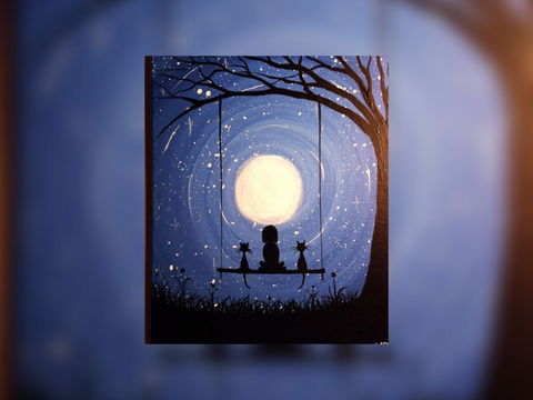 Grab A Glass Of Wine And Learn To Paint 'Moonrise'! - C Tourism 0