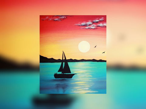 Grab A Glass Of Wine And Learn To Paint 'Sailboat'! - C Tourism 0