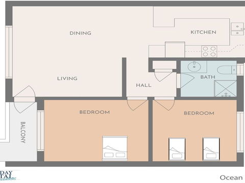 Ocean Blue Apartment Three Apartment On 2nd Level - C Tourism 6