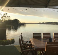 Shack built over the Murray River - C Tourism