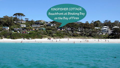 KINGFISHER COTTAGE Beachfront At The Binalong Bay - C Tourism 16